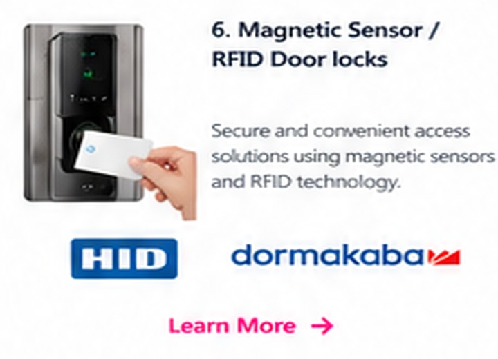 Magnetic Sensor / RFID Door locks
