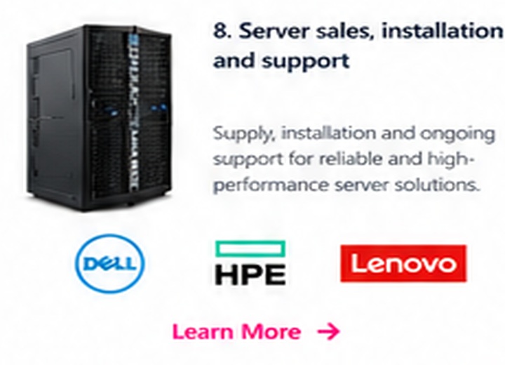 Server sales, installation and support